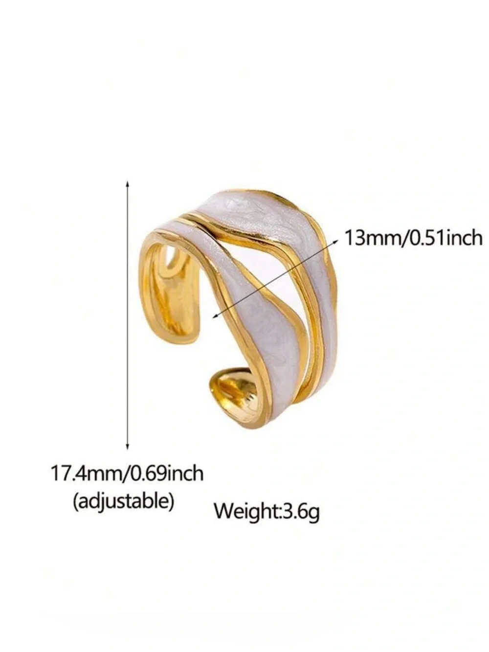 Women Stainless Steel Minimalist Open Ring Set 3pcs
